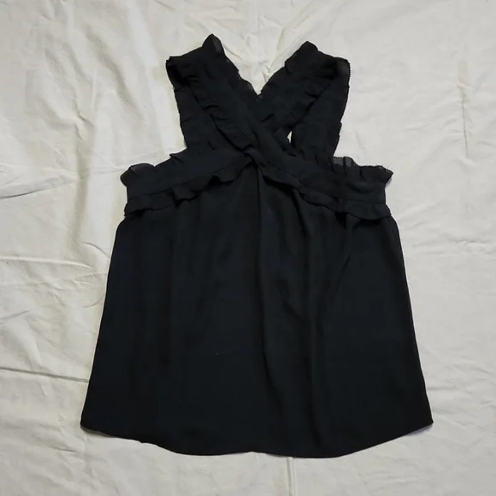 ☀️ J.Crew flowing ruffle trim Tank Top☀️